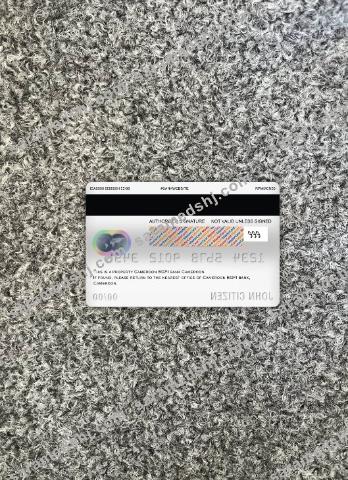 Cameroon BGFI bank master debit card photolook back